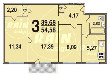 Планировка квартир серии 1-510