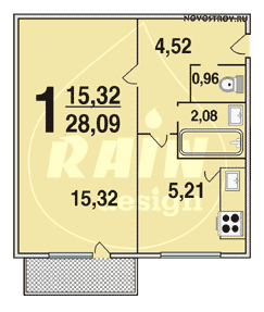 Планировка квартир серии 1-511
