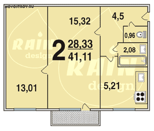 Планировка квартир серии 1-511