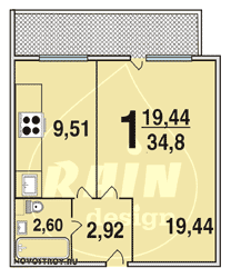 Планировка квартир серии И-209А