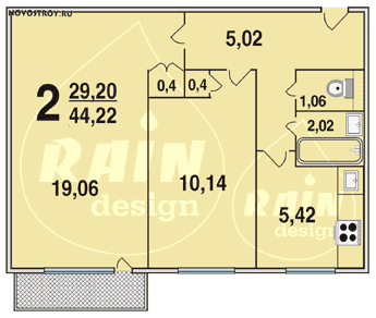 Планировка квартир серии И-29