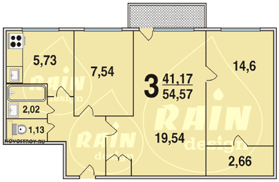 Планировка квартир серии И-29