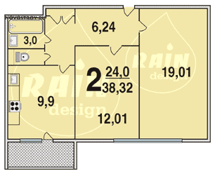 Планировка квартир серии И-491А