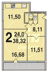 Планировка квартир серии И-491А