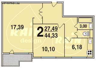 Планировка квартир серии И-57