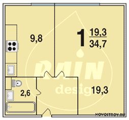 Планировка квартир серии И-68-02