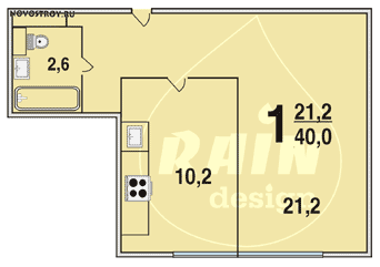 Планировка квартир серии И-68-03