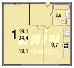 Планировка квартир серии И-68-03