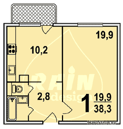 Планировка квартир серии КОПЭ