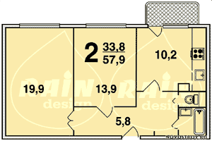 Планировка квартир серии КОПЭ