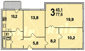 Планировка квартир серии КОПЭ