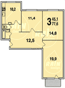 Планировка квартир серии КОПЭ