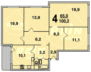 Планировка квартир серии КОПЭ