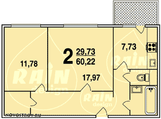 Планировка квартир серии П-111М