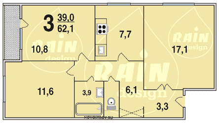 Планировка квартир серии П-30