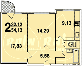 Планировка квартир серии П-3М