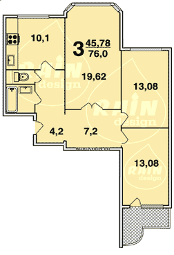 Планировка квартир серии П-3М