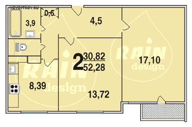 Планировка квартир серии П-4