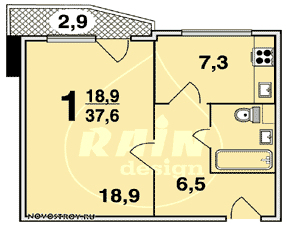 Планировка квартир серии П-44Т