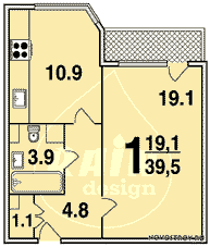 Планировка квартир серии П-44ТМ