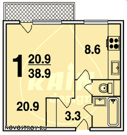 Планировка квартир серии П-46М