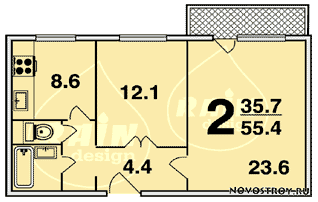 Планировка квартир серии П-46М