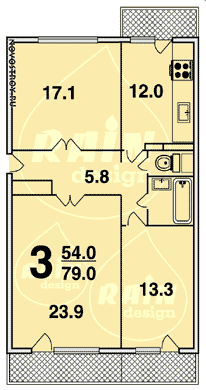 Планировка квартир серии П-46М
