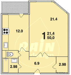 Планировка квартир серии П-55М