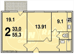 Планировка квартир серии П-90