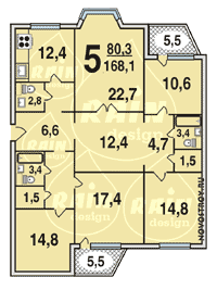 Планировка квартир серии ПД-1