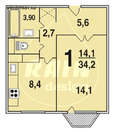 Планировка квартир серии ПД-3