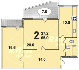 Планировка квартир серии С-111М